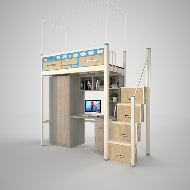 员工宿舍公寓床 学生宿舍公寓床 上床下桌厂家直销